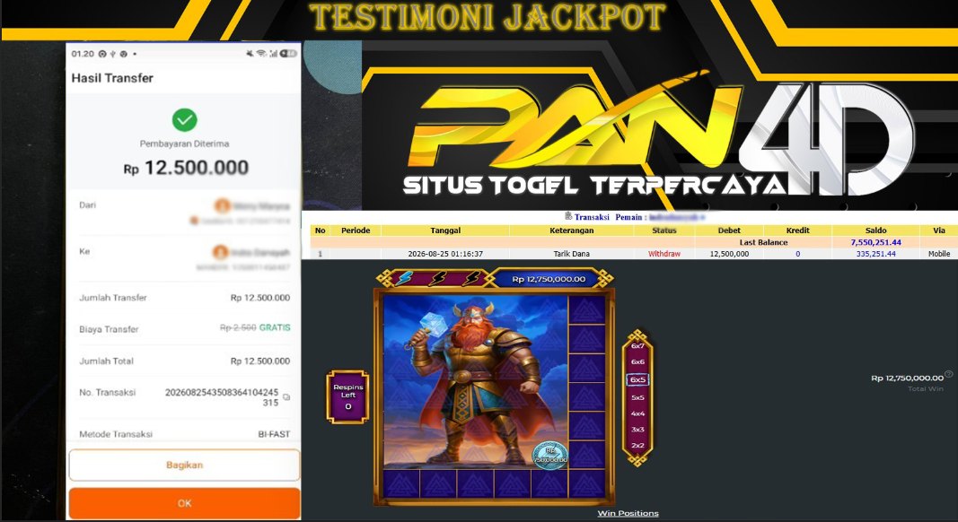 JACKPOT SLOT Hammerstorm Rp12.500.000 - LUNAS