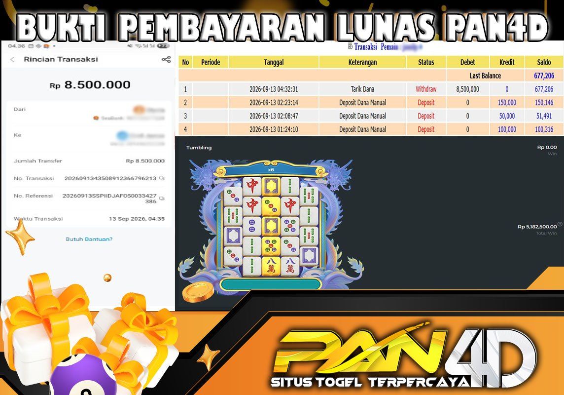 JACKPOT SLOT Mahjong Wins 3 - Black Scatter Rp8,500,000- LUNAS