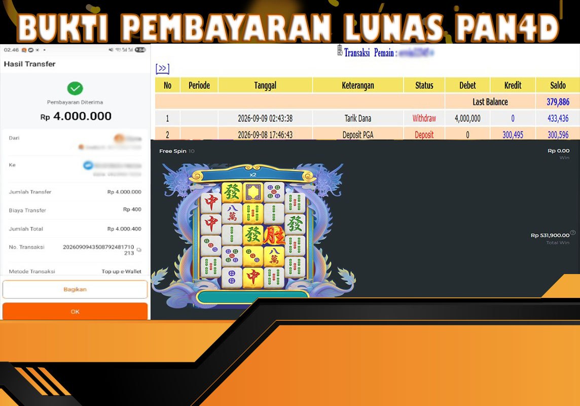 JACKPOT SLOT Mahjong Wins 3 - Black Scatter Rp4,000,000- LUNAS