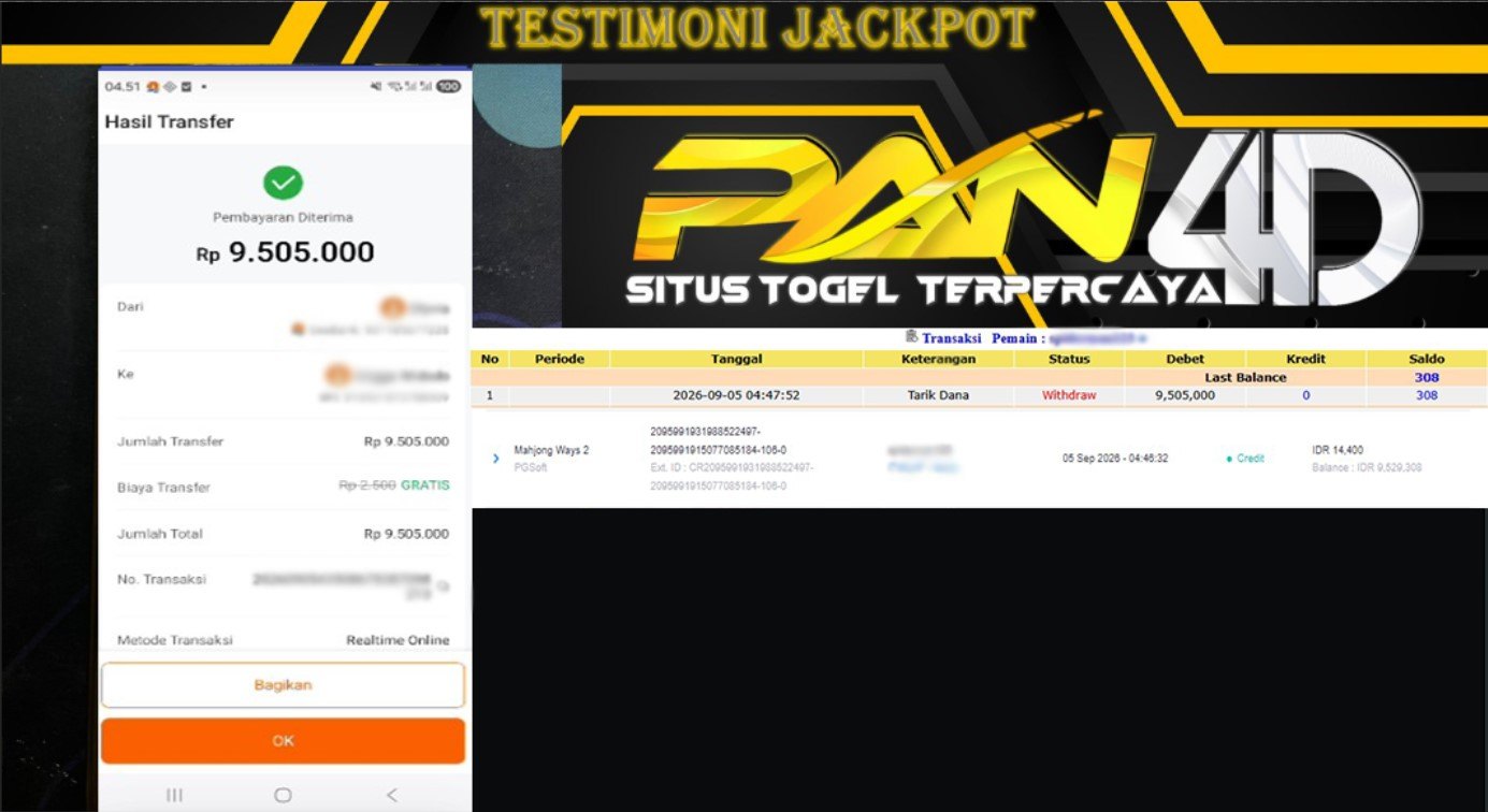 JACKPOT SLOT MAHJONG WAYS 2 DENGAN TOTAL KEMENANGAN Rp9.505.000 LUNAS